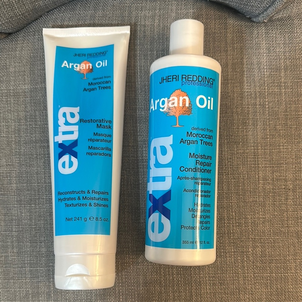 Argan Oil Restorative Mask and Conditioner Set - Blue